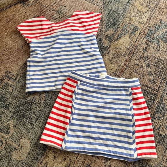 Girls Kate Spade Striped Set sz 4Y - Picture 1 of 4